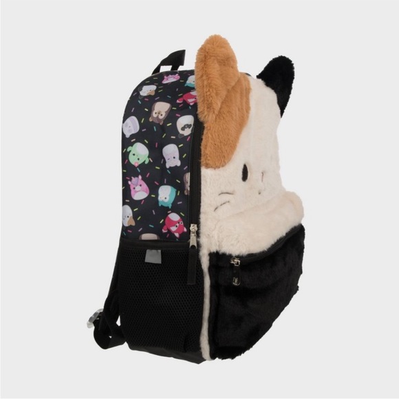 ⚡️NWT 16” Cam the Calico Cat Fuzzy Squishmallow Backpack - Picture 3 of 8